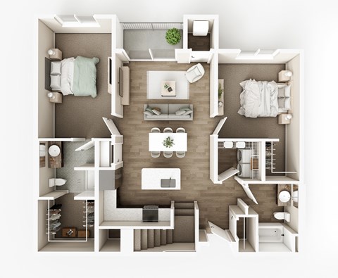 C2 Floor Plan at The Haven on Veterans, Fargo, ND